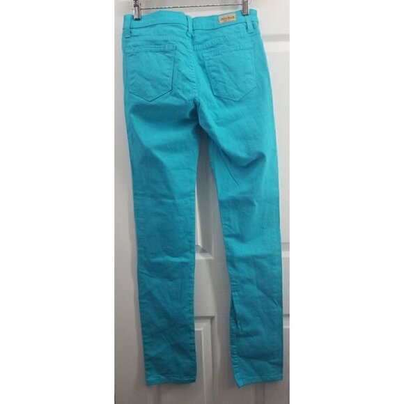Judy Blue Colored Jeans Bright Blue Skinny Size 7 or 28 X 32 - Picture 2 of 9